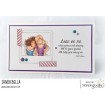 UPTOWN GIRLS SNAPSHOTS LEAN ON ME rubber stamp